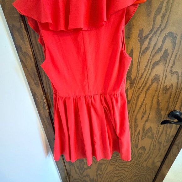 Red/Orange Ruffle Dress - Picture 4 of 9